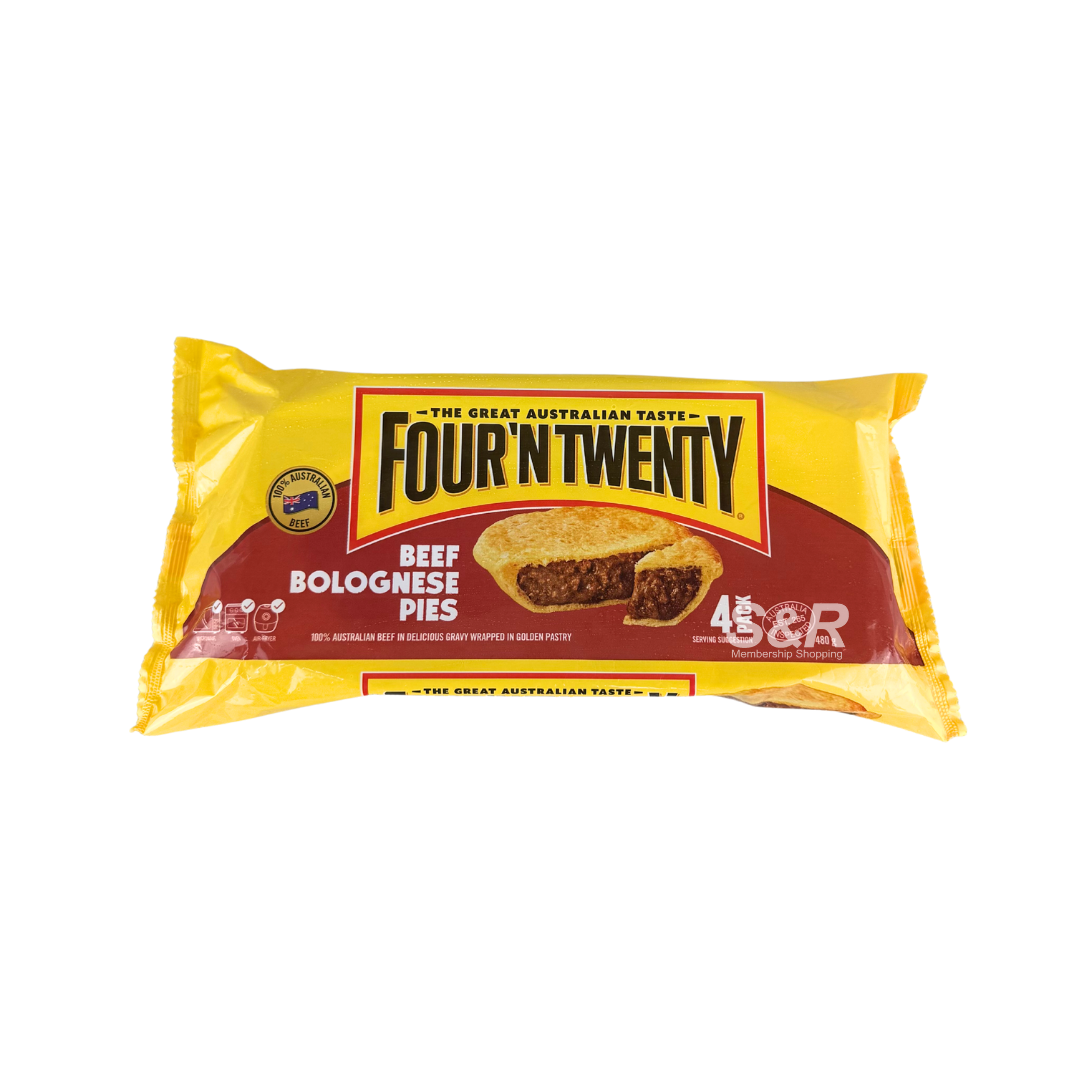Four'n Twenty Beef Bolognese Pies 480g Four'n Twenty Beef Bolognese Pies 480g